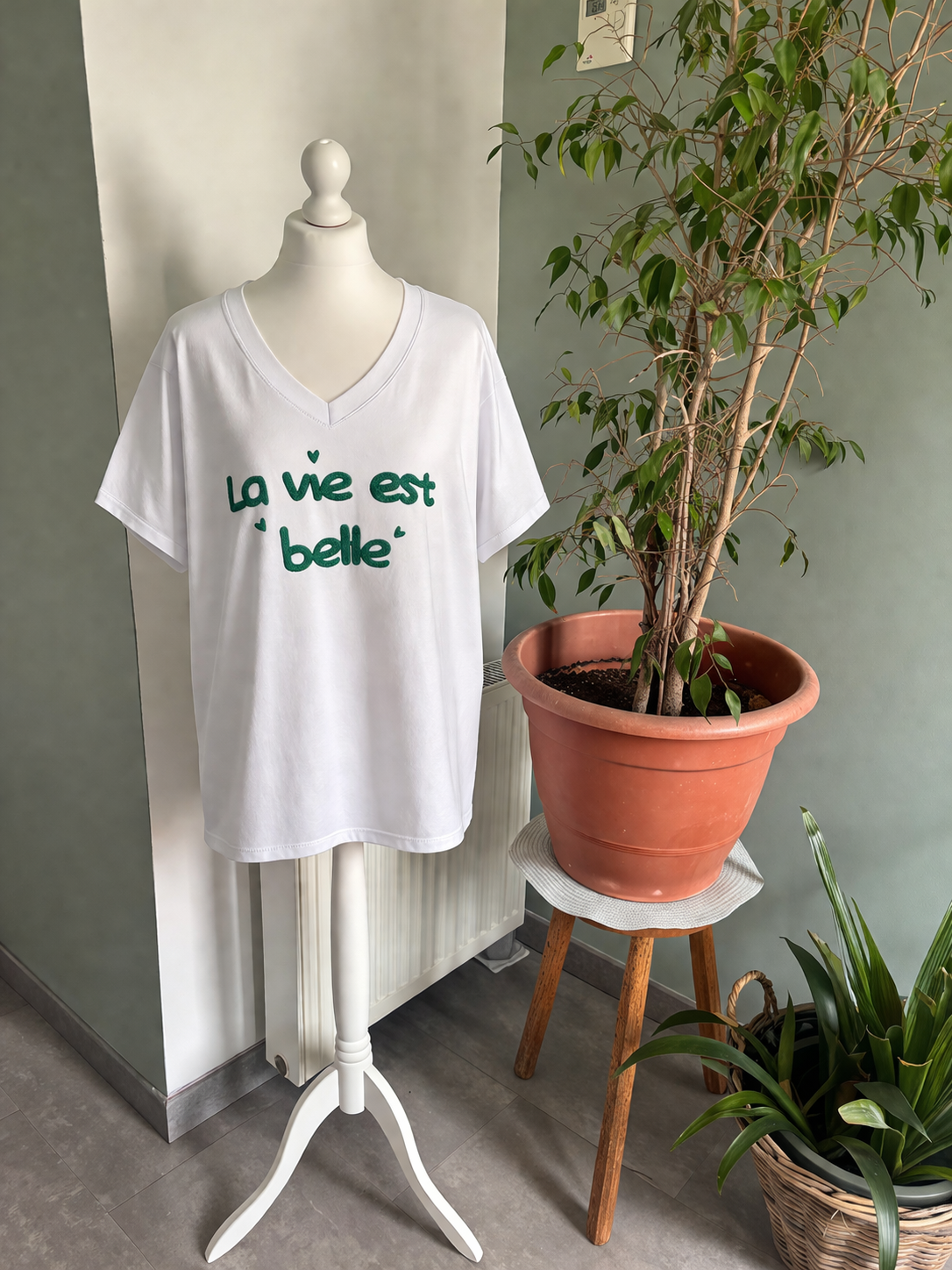 T-shirt grande taille ( la vie est belle )